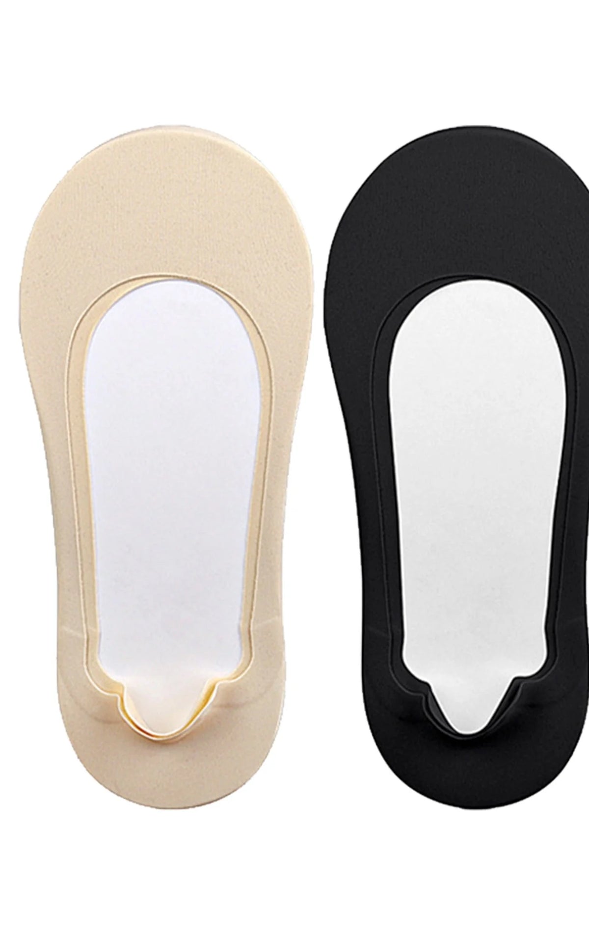 SILFEET calcetines invisibles crema y negro