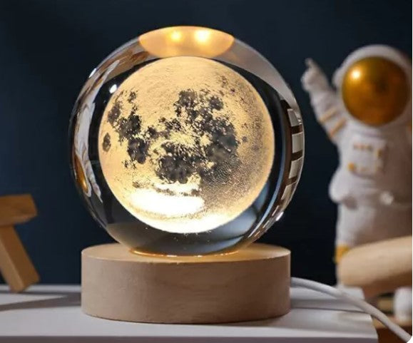 LAMPARA ESFERA CRISTAL 8CM LUNA ORIGINAL