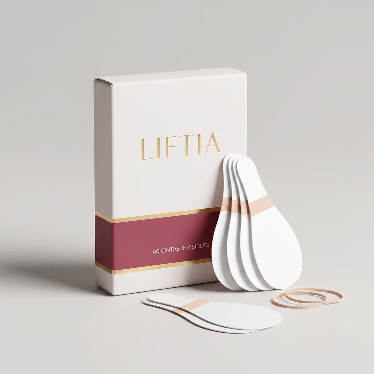 Caja LIFTIA con 40 cintas de estiramiento facial