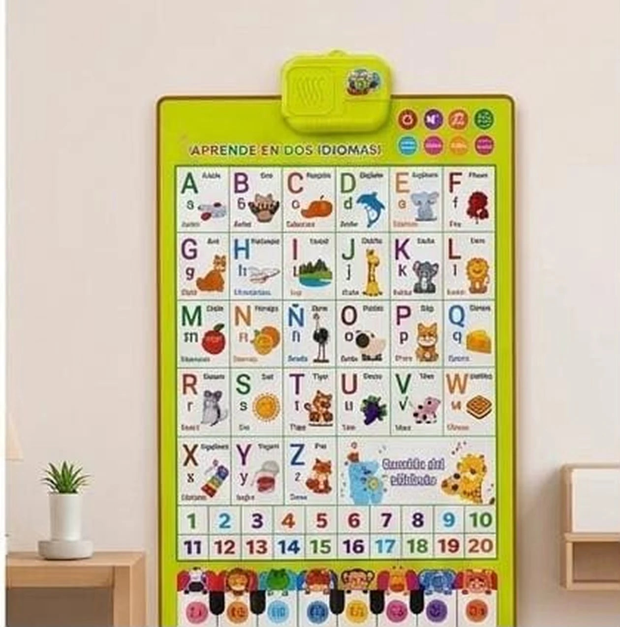Poster bilingue interactivo infantil LUDIKO