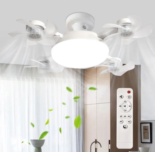 Lampara ventilador de techo LED AeroLux con control remoto