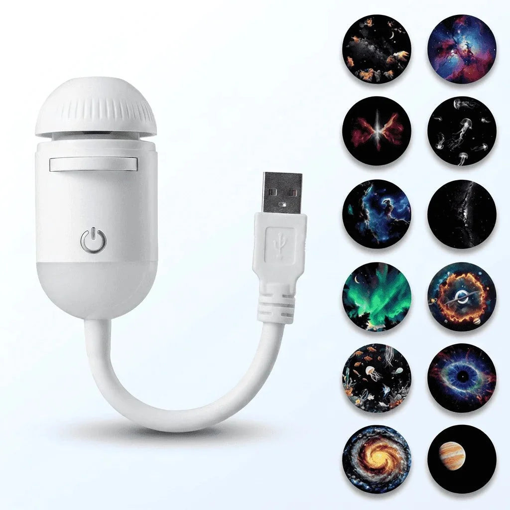 Proyector de Luz Nocturna Galaxia NOVALUX USB
