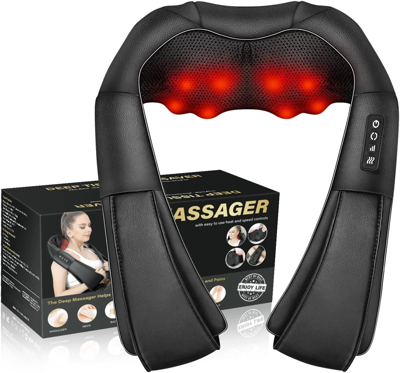 Masajeador de cuello shiatsu con calor RELAXPRO