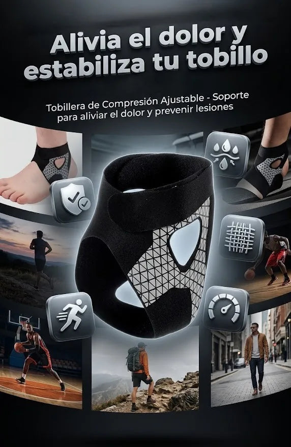 Tobillera de compresion ajustable