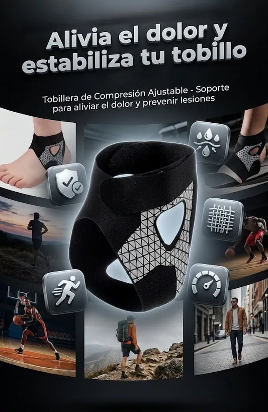 Tobillera de compresion ajustable