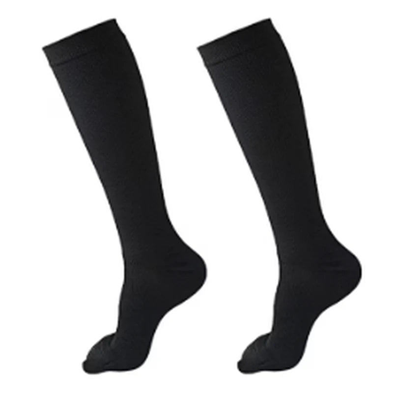 Medias de compresion VENOFIT negras hasta la rodilla