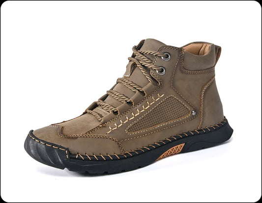 Botas cuero cosido a mano